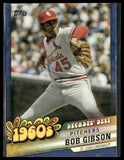 2020 Topps #DB-14 Bob Gibson Decades' Best Blue (Series Two)