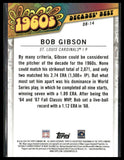 2020 Topps #DB-14 Bob Gibson Decades' Best Blue (Series Two)