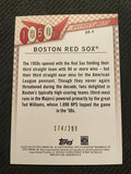 2020 Topps #DB-4 Boston Red Sox Decades' Best Black (Series Two) #/299