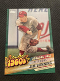 2020 Topps #DB-13 Jim Bunning Decades' Best Green (Series Two)