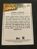 2020 Topps #DB-21 Hank Aaron Decades' Best Green (Series Two)