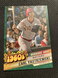 2020 Topps #DB-24 Carl Yastrzemski Decades' Best Green (Series Two)