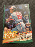 2020 Topps #DB-44 Rod Carew Decades' Best Green (Series Two)