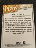 2020 Topps #DB-44 Rod Carew Decades' Best Green (Series Two)