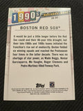 2020 Topps #DB-80 Boston Red Sox Decades' Best Green (Series Two)