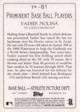 2020 Topps #TR-81 Yadier Molina Turkey Red 2020 (Series 1)