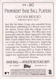 2020 Topps #TR-90 Cavan Biggio Turkey Red 2020 (Series 1)