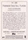 2020 Topps #TR-96 Max Scherzer Turkey Red 2020 (Series 1)
