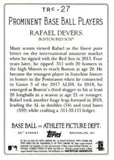 2020 Topps #TRC-27 Rafael Devers Turkey Red 2020 Chrome (Series 1)