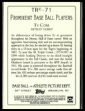2020 Topps #TRC-71 Ty Cobb Turkey Red 2020 Chrome (Series 2)
