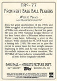 2020 Topps #TRC-77 Willie Mays Turkey Red 2020 Chrome (Series 2)