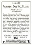 2020 Topps #TRC-87 Joey Gallo Turkey Red 2020 Chrome (Series 1)