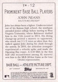 2020 Topps #TR-12 John Means Turkey Red 2020 (Series 1)