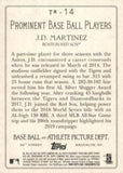 2020 Topps #TR-14 J.D. Martinez Turkey Red 2020 (Series 1)