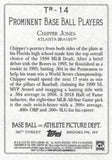 2020 Topps #TR-14 Chipper Jones Turkey Red 2020 (Series 2)