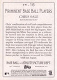 2020 Topps #TR-15 Chris Sale Turkey Red 2020 (Series 1)