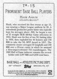 2020 Topps #TR-15 Hank Aaron Turkey Red 2020 (Series 2)