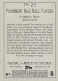 2020 Topps #TR-25 Anthony Rizzo Turkey Red 2020 (Series 2)
