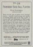 2020 Topps #TR-26 Ryne Sandberg Turkey Red 2020 (Series 2)
