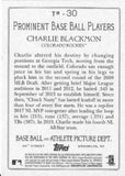 2020 Topps #TR-30 Charlie Blackmon Turkey Red 2020 (Series 1)
