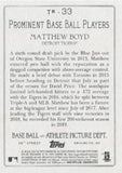 2020 Topps #TR-33 Matthew Boyd Turkey Red 2020 (Series 1)