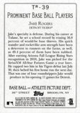 2020 Topps #TR-39 Jake Rogers Turkey Red 2020 (Series 2)
