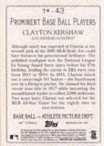 2020 Topps #TR-43 Clayton Kershaw Turkey Red 2020 (Series 1)