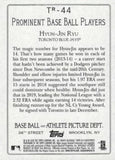 2020 Topps #TR-44 Hyun-Jin Ryu Turkey Red 2020 (Series 2)