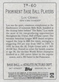 2020 Topps #TR-60 Lou Gehrig Turkey Red 2020 (Series 2)