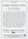 2020 Topps #TR-61 Rickey Henderson Turkey Red 2020 (Series 2)