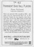 2020 Topps #TR-62 Mark McGwire Turkey Red 2020 (Series 2)