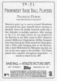 2020 Topps #TR-71 Mauricio Dubon Turkey Red 2020 (Series 2)
