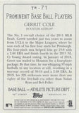 2020 Topps #TR-71 Gerrit Cole Turkey Red 2020 (Series 1)