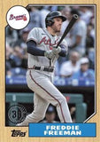 2022 Topps #T87-53 Freddie Freeman 1987 Topps Baseball 35th Anniversary