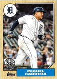 2022 Topps #T87-83 Miguel Cabrera 1987 Topps Baseball 35th Anniversary