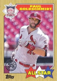 2022 Topps #87AS-27 Paul Goldschmidt 1987 Topps Baseball All-Stars