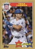 2022 Topps #87AS-40 Trea Turner 1987 Topps Baseball 35th Anniversary All-Stars