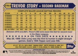 2022 Topps Update #87TBU-8 Trevor Story 1987 Topps Baseball 35th Anniversary
