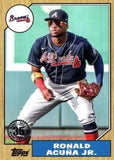 2022 Topps Update #87TBU-11 Ronald Acuña Jr. 1987 Topps Baseball