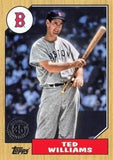 2022 Topps Update #87TBU-12 Ted Williams 1987 Topps Baseball 35th Anniversary
