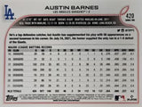 2022 Topps #420 Austin Barnes Royal Blue