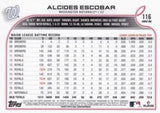 2022 Topps #116 Alcides Escobar Rainbow Foil