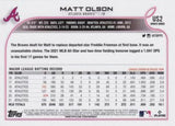 2022 Topps Update #US2 Matt Olson Royal Blue