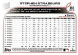 2022 Topps #492 Stephen Strasburg Rainbow Foil