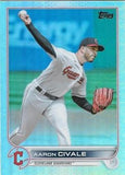 2022 Topps Update #US49 Aaron Civale Rainbow Foil