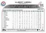 2022 Topps Update #US101 Albert Abreu Rainbow Foil
