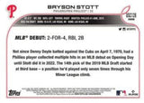 2022 Topps Chrome Update #USC128 Bryson Stott Purple Refractor
