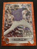 2022 Topps Update #US325 Alex Colome Orange Rainbow Foil #/299
