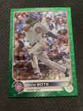 2022 Topps #627 David Bote Green Foilboard #/499