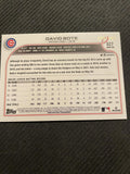 2022 Topps #627 David Bote Green Foilboard #/499
